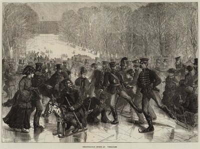 Deportes del día de Navidad en Versalles de Charles J. Staniland