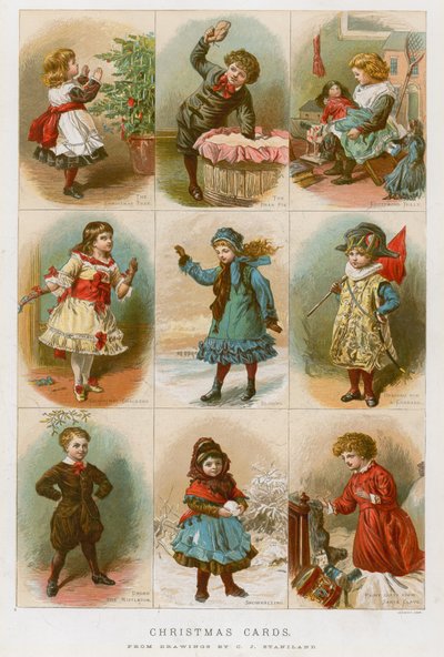 Tarjetas de Navidad de Charles J. Staniland