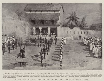 Ejecución de un jefe árabe en Melinda, África Oriental Británica de Charles J. Staniland