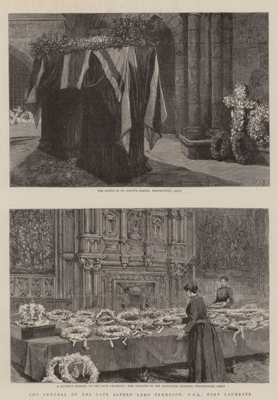 El funeral del difunto Alfred Lord Tennyson, DCL, Poeta Laureado de Charles J. Staniland