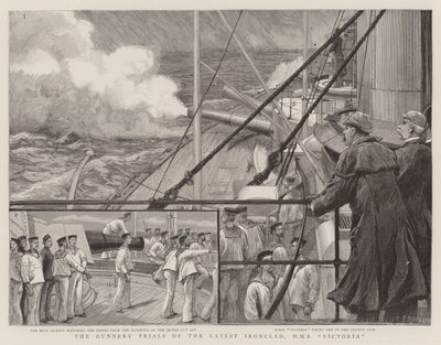 Las pruebas de artillería del último acorazado, HMS Victoria de Charles J. Staniland