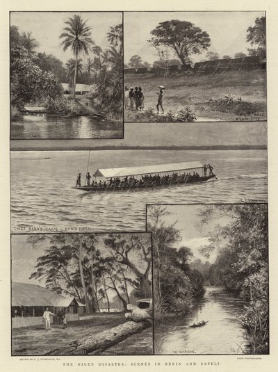 El Desastre del Níger, Escenas en Benín y Sapeli de Charles J. Staniland