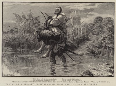 El festival milenario de Ripon, Robin Hood y el fraile Curtall de Charles J. Staniland