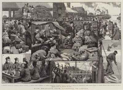 Con emigrantes de Liverpool a Canadá de Charles J. Staniland