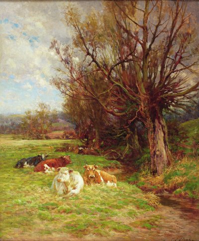 Ganado pastando de Charles James Adams