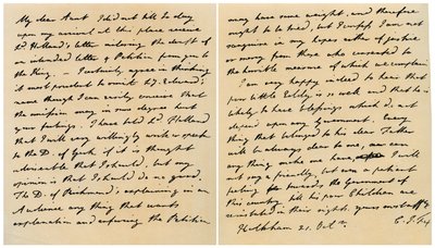 Carta de Charles James Fox a su tía Emily, 21 de octubre de 1798 de Charles James Fox