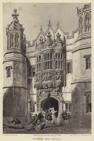 Hengrave Hall, Suffolk de Charles James Richardson