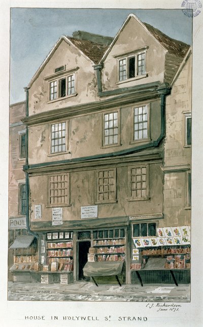 Casa en Holywell Street, el Strand, 1871 de Charles James Richardson
