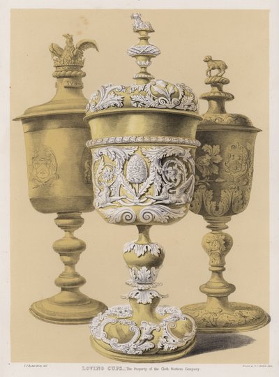 Copas de amor, propiedad de la Compañía de Trabajadores de la Tela de Charles James Richardson