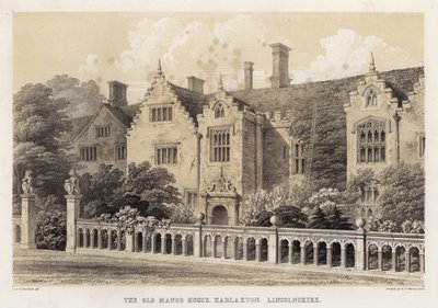 La antigua casa solariega, Harlaxton, Lincolnshire de Charles James Richardson