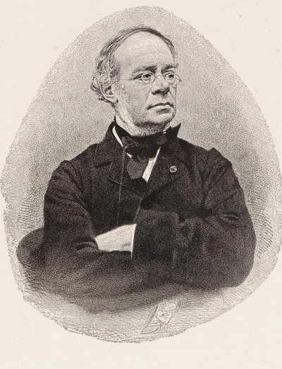 Retrato del compositor Jacques Fromental Halévy 1799-1862 de Charles Jeremie Fuhr