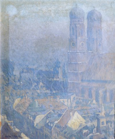 Niebla matutina Múnich de Charles Johann Palmié