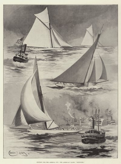 Competencia por la Copa América, el yate americano, Defender de Charles John de Lacy