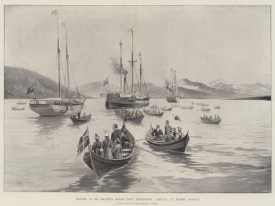 Regreso de la expedición al Polo Norte del Dr. Nansen, llegada a Tromso, Noruega de Charles John de Lacy