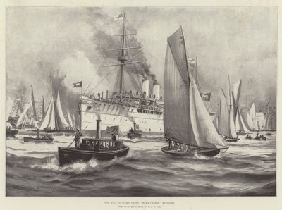 El yate del Rey de Siam, Maha Chakri, en Cowes de Charles John de Lacy