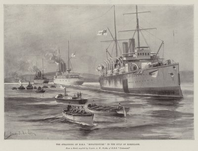 El Varamiento del HMS Bonaventure en el Golfo de Korniloff de Charles John de Lacy