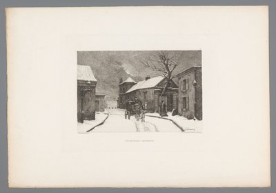 Vista de la Rue des Rosiers en Montmartre
Rue des Rosiers en Montmartre (título en el objeto)
Grabados franceses de 1875 (título de la serie)
L