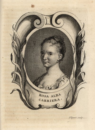 Rosalba Carriera, pintora rococó veneciana de Charles Joseph Flipart