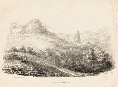Puy en Velay (litografía) de Charles Joseph Hullmandel