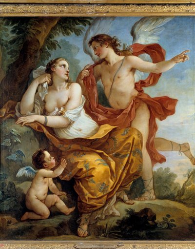 Calipso escucha el consejo del Amor de Charles Joseph Natoire