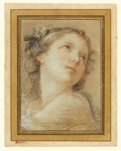 Cabeza de bacante de Charles Joseph Natoire