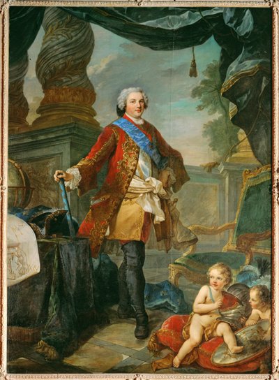 Luis de Francia, Delfín, hijo de Luis XV ... (pintura sobre lienzo) de Charles Joseph Natoire