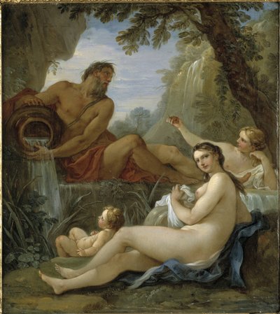 Dios del río y ninfa de primavera de Charles Joseph Natoire