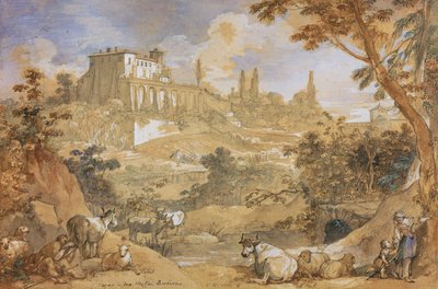 Vista del Casino de Don Maffeo Barberino de Charles Joseph Natoire