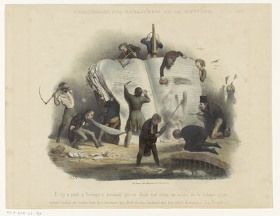 Persiflage on the censuur
Paráfrasis de los personajes de La Bruyère (título en el objeto) de Charles Joseph Traviès
