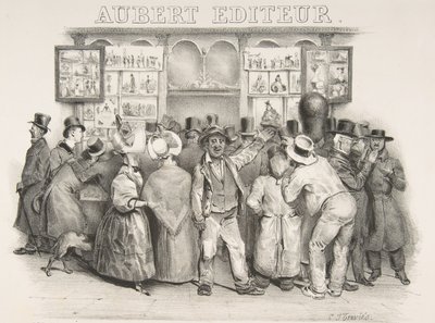 El editor Aubert Debes admitir que el gobierno tiene una apariencia cómica, 1831 de Charles Joseph Traviès de Villers