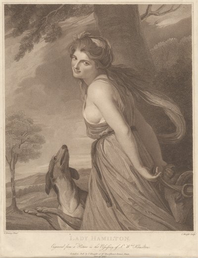 Lady Hamilton como Bacante de Charles Knight
