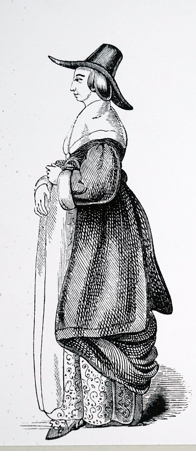 Esposa de ciudadano londinense en tiempos puritanos de Charles Knight