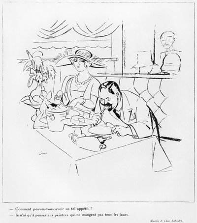 Comiendo, ilustración de 