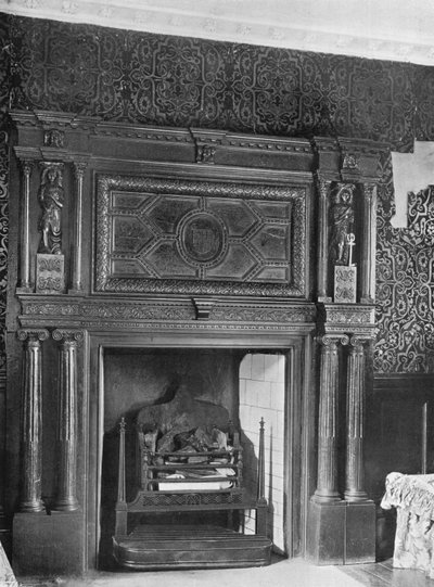 Una Chimenea de 1953: Papel Hecho a Mano Antiguo de Charles Latham