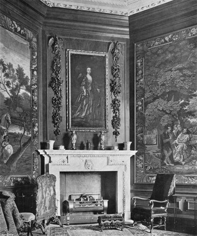 Frutas y flores en la sala de tapices de Charles Latham