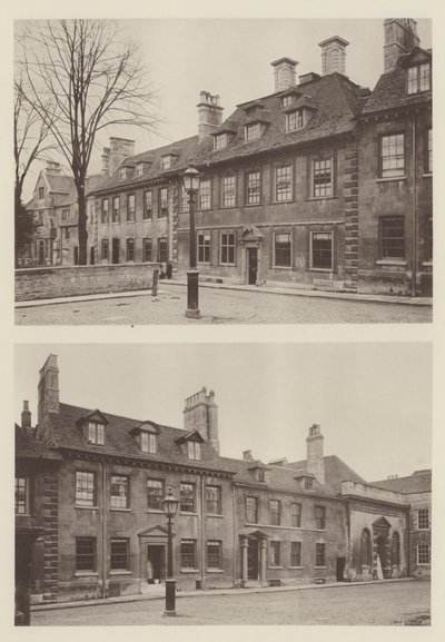 Casas cerca de la Iglesia de St Georges, Stamford de Charles Latham