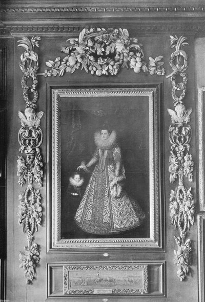 Retrato de la archiduquesa Isabel en Hampton Court de Charles Latham