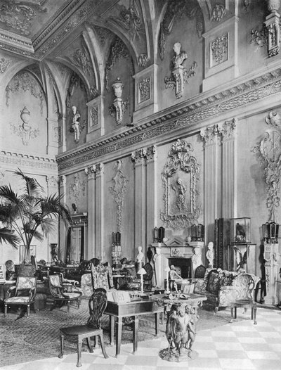 Ragley Hall: El gran salón, lado norte de Charles Latham
