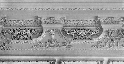 Sección del friso, salón oeste de Charles Latham