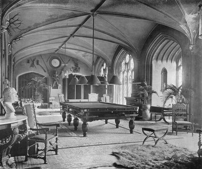 La sala de billar en los claustros de Charles Latham