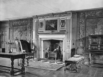 La sala de tapices en Rothamsted de Charles Latham