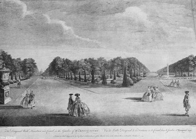 Los tejos en Hampton Court en el siglo XVIII de Charles Latham