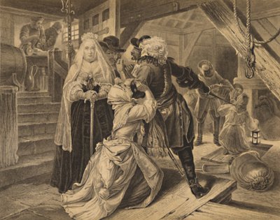 Arresto de Alice Lisle por albergar fugitivos de la Batalla de Sedgemoor, 1685, 1886 de Charles Lawrie