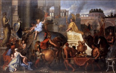 Alejandro entrando en Babilonia El Triunfo de Alejandro Magno de Charles Le Brun