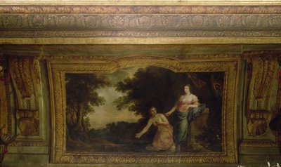 Techo del Hôtel La Rivière (detalle de Psique y Venus), 1653 de Charles Le Brun