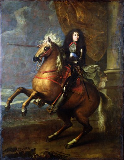 Retrato ecuestre de Luis XIV (1638-1715) c.1668 de Charles Le Brun
