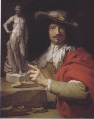 Alemán: Porträt des Bildhauers Nicolas le Brun Retrato del escultor Nicolas Le Brun de Charles Le Brun