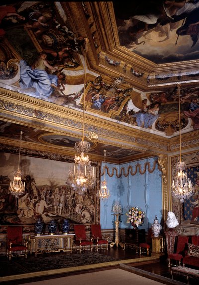 El salón de las musas, castillo de Vaux Le Visomte. Decorado por Charles Lebrun de Charles Le Brun