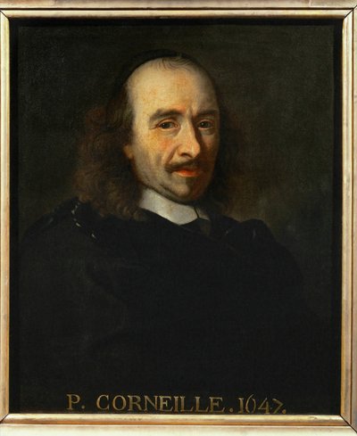 Poeta Pierre Corneille ... (pintura sobre lienzo) de Charles Le Brun