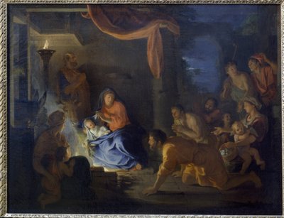 La Adoración de los Pastores de Charles Le Brun